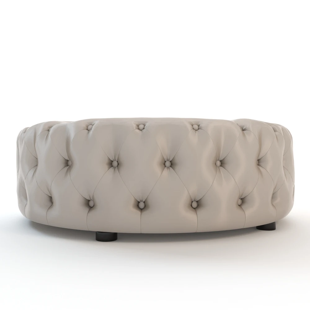 Baxton Studio Cardiff Tufted Ottoman 3D Model_01